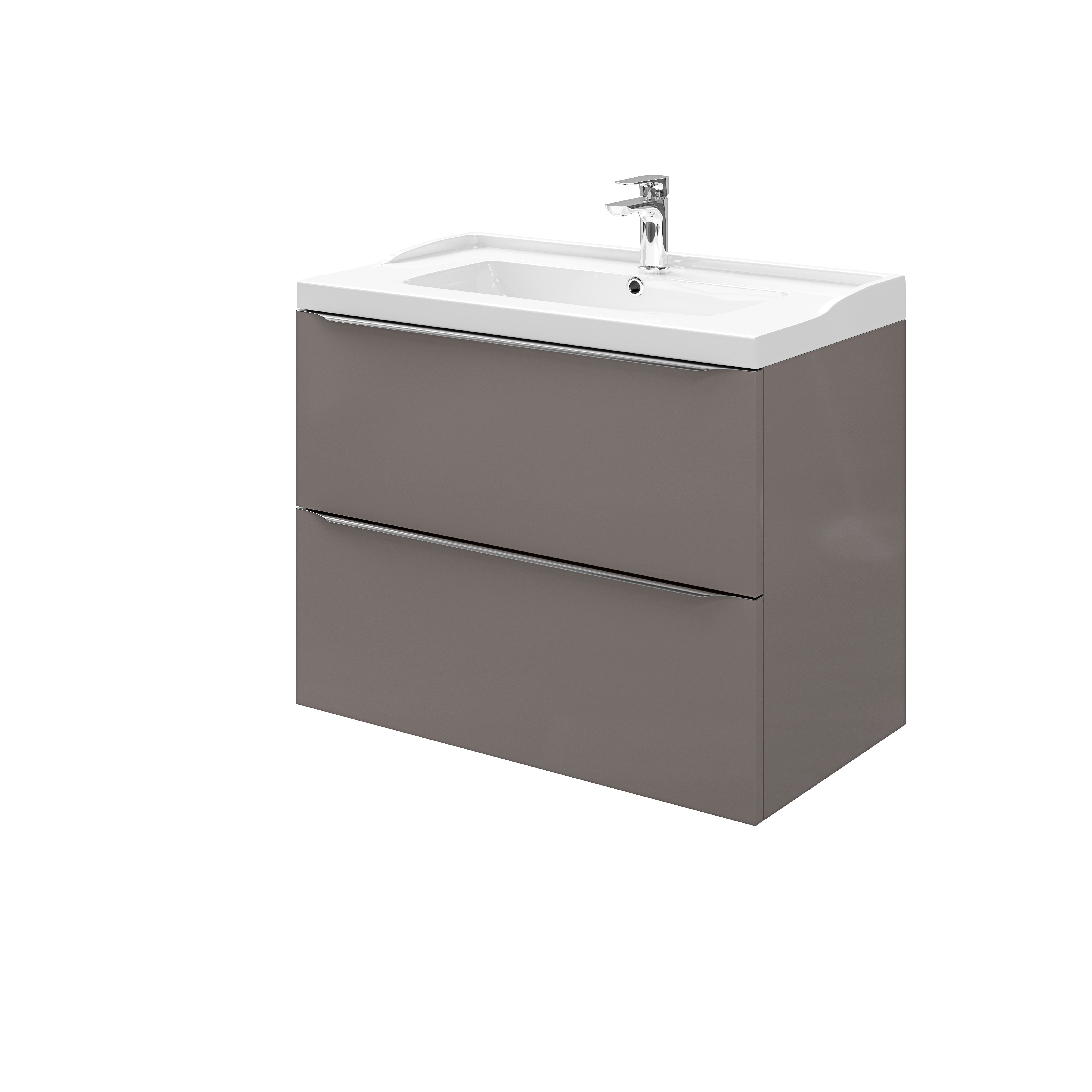Masca lavoar GoodHome Imandra, suspendata, 80 x 45 x 60 cm, taupe