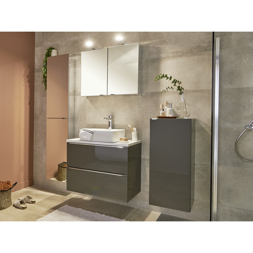 Masca lavoar GoodHome Imandra, suspendata, 100 x 45 x 60 cm, taupe