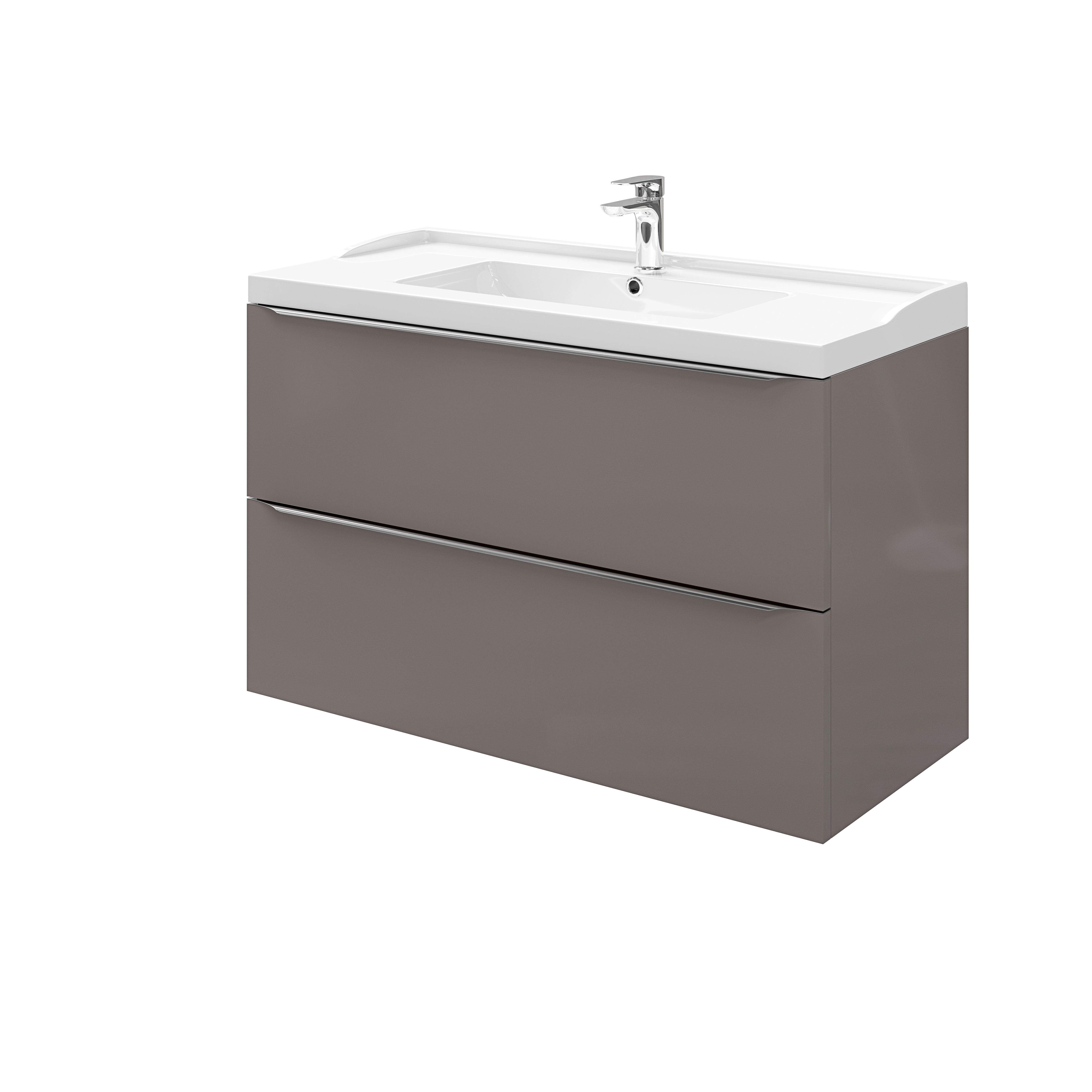 Masca lavoar GoodHome Imandra, suspendata, 100 x 45 x 60 cm, taupe