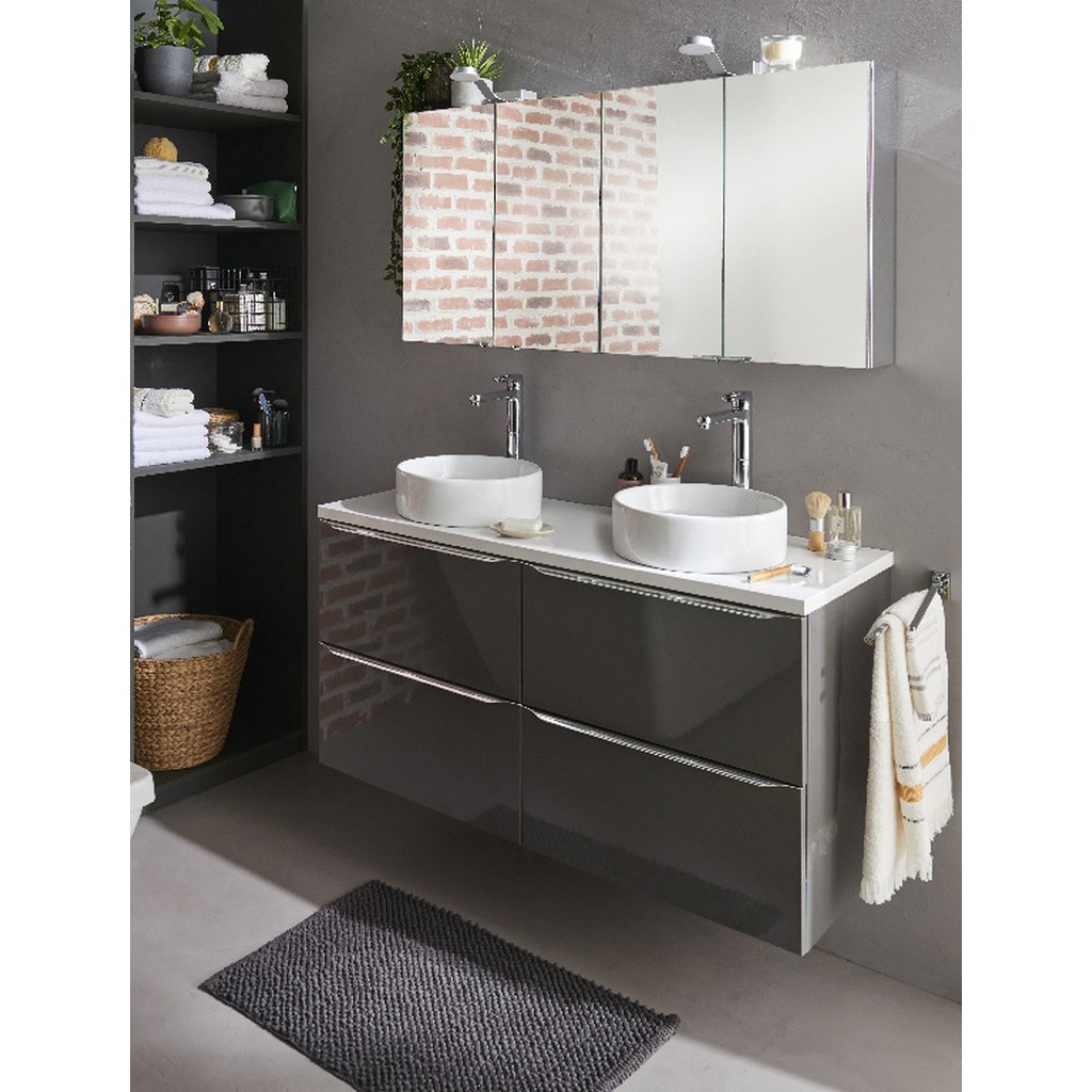 Masca lavoar GoodHome Imandra, suspendata, 120 x 45 x 60 cm, taupe