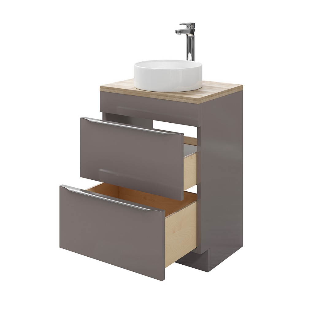 Masca lavoar GoodHome Imandra, 60 x 45 x 82 cm, taupe