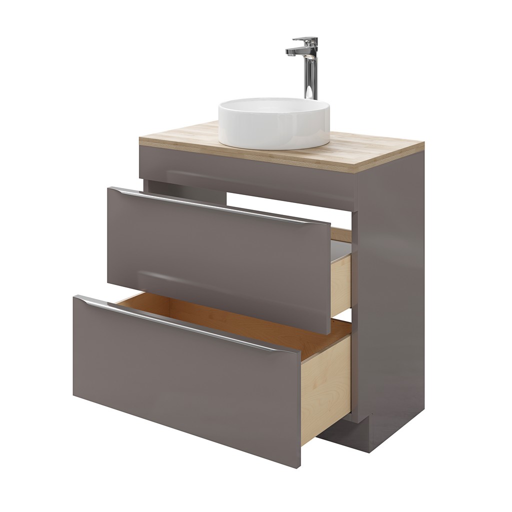 Masca lavoar GoodHome Imandra, 80 x 45 x 82 cm, taupe