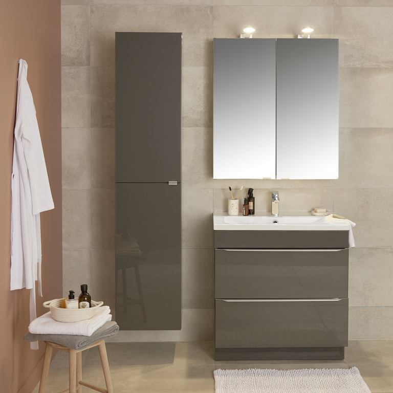 Masca lavoar GoodHome Imandra, 80 x 45 x 82 cm, taupe