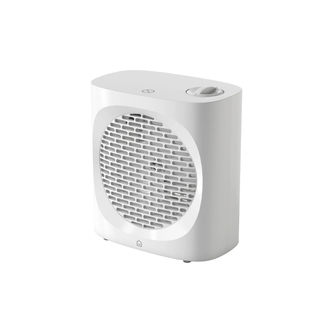 Aeroterma GOODHOME Colenso, 21.5 x 20 x 12.5 cm, 2000W, IP20, suprafata incalzire 20 mp, plastic, alb