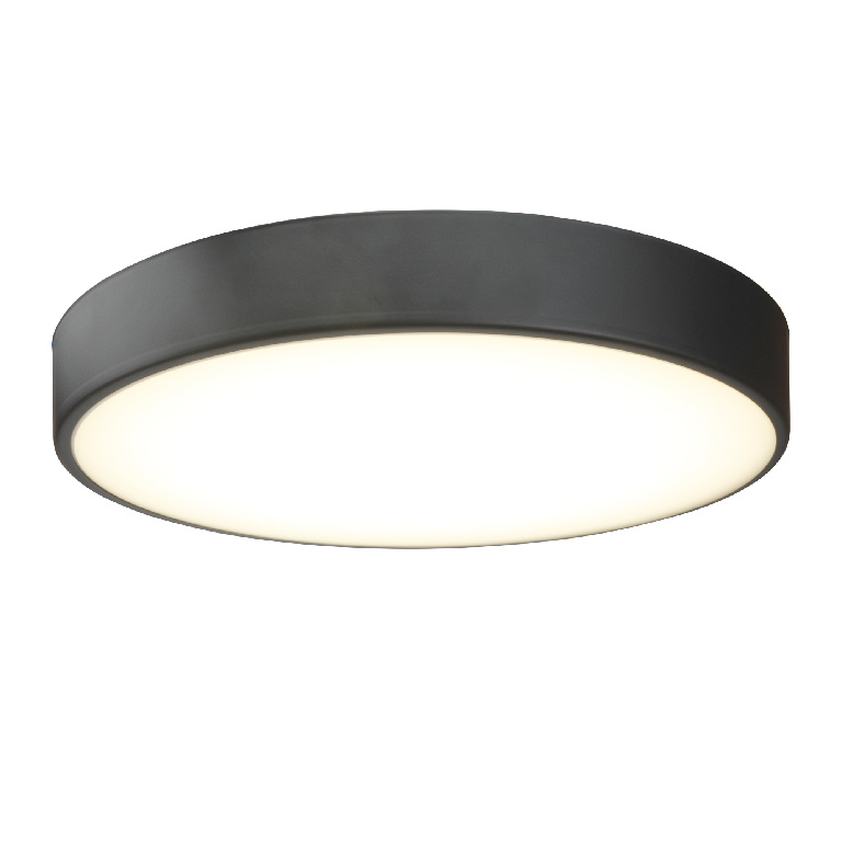 Plafoniera LED GOODHOME Wapta, 40W, 1200lm, intensitate reglabila, negru
