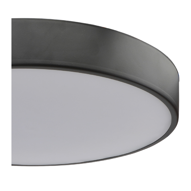 Plafoniera LED GOODHOME Wapta, 40W, 1200lm, intensitate reglabila, negru
