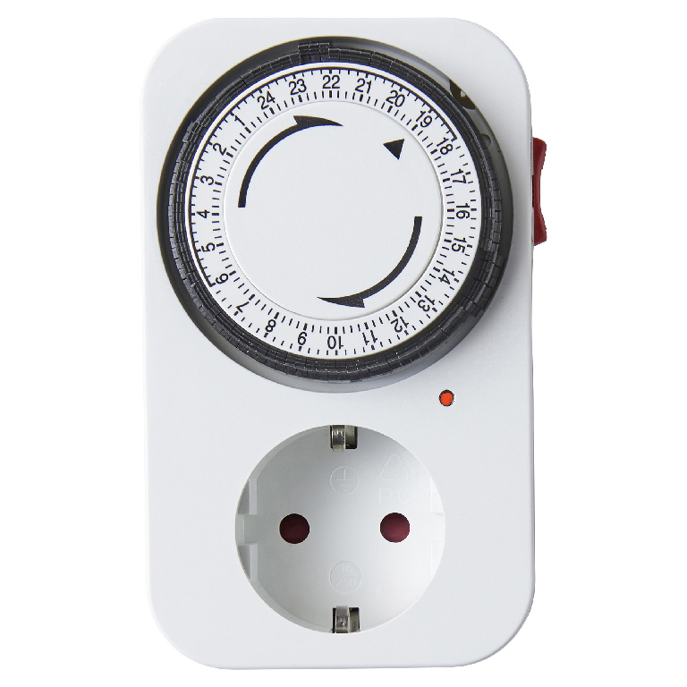 Priza programabila mecanica 24h 15 min, 16A, ABS, alb