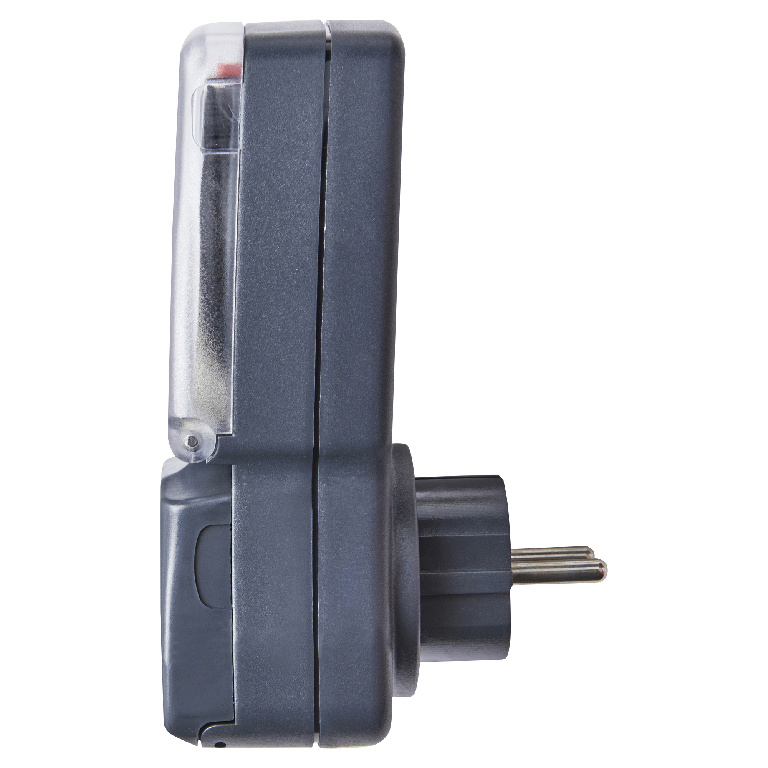 Priza programabila pentru exterior, 24h, 16A, IP44, ABS, negru