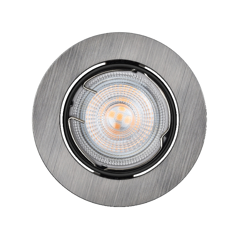 Set 10 spoturi LED, 3.9W, 230lm, 2700K, crom