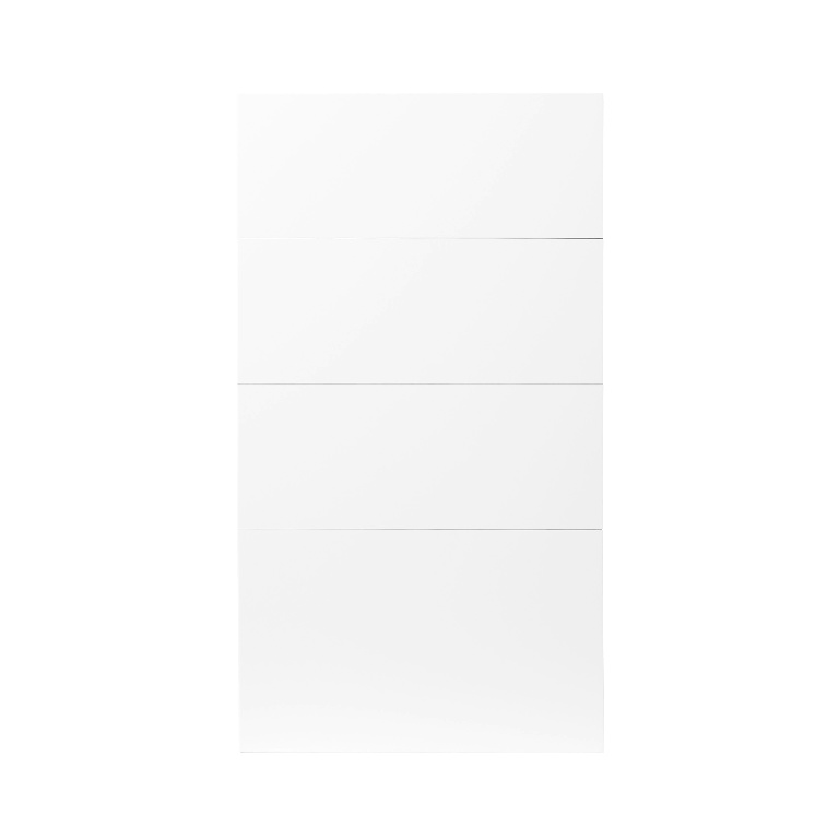 Front usa 4 sertare GOODHOME Balsamita, PAL, 39.7 x 71.5 x 1.8 cm, alb