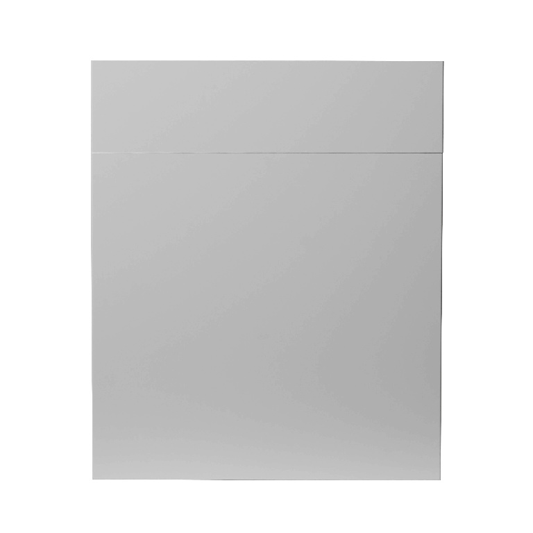 Front usa sertar GOODHOME Balsamita, PAL, 59.7 x 71.5 x 1.6 cm, gri
