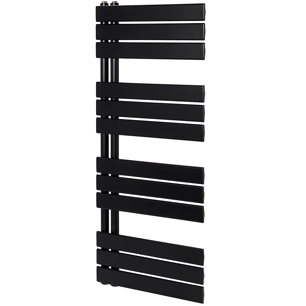 Calorifer baie portprosop GOODHOME Boxwood UC1200500BM, otel, 500 x 1200 mm, negru