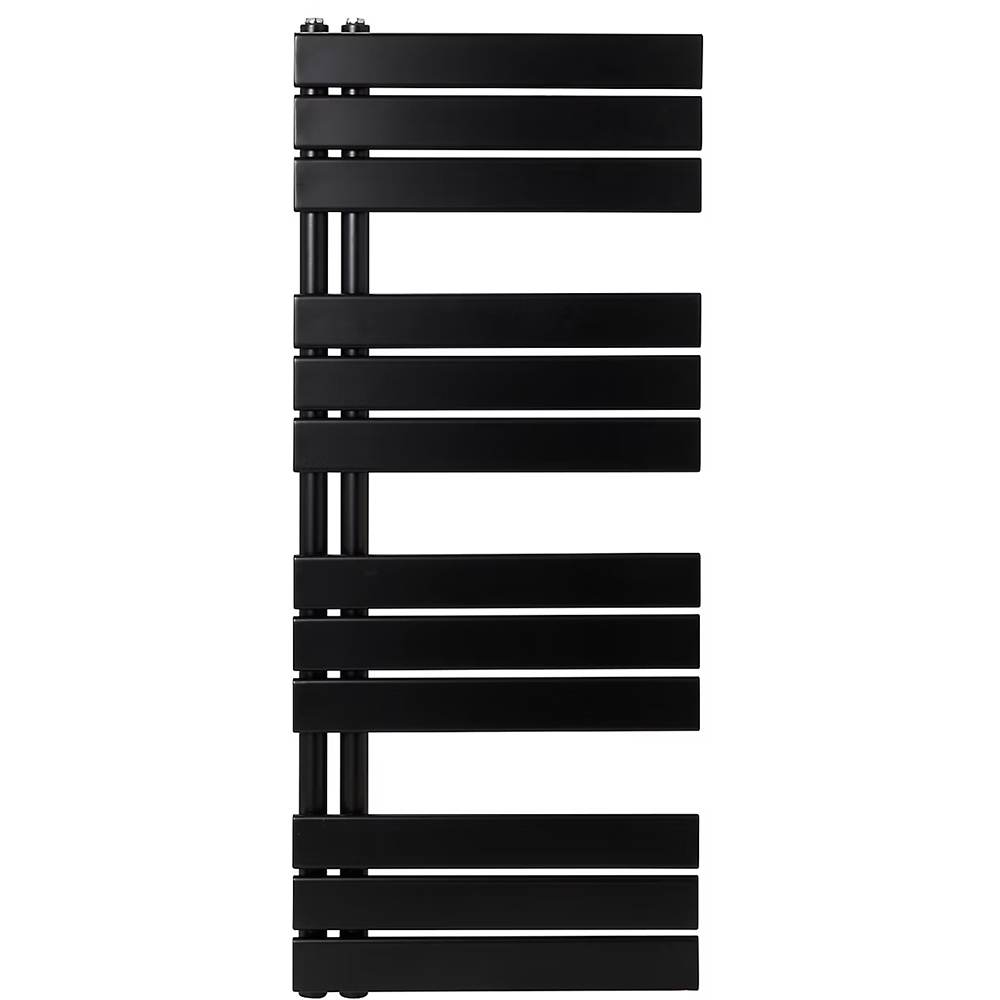 Calorifer baie portprosop GOODHOME Boxwood UC1200500BM, otel, 500 x 1200 mm, negru