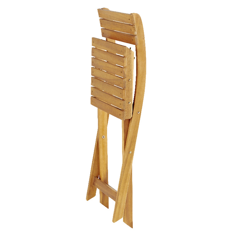 Scaun terasa GOODHOME Virginia, lemn, 38 x 79 x 49 cm, maro