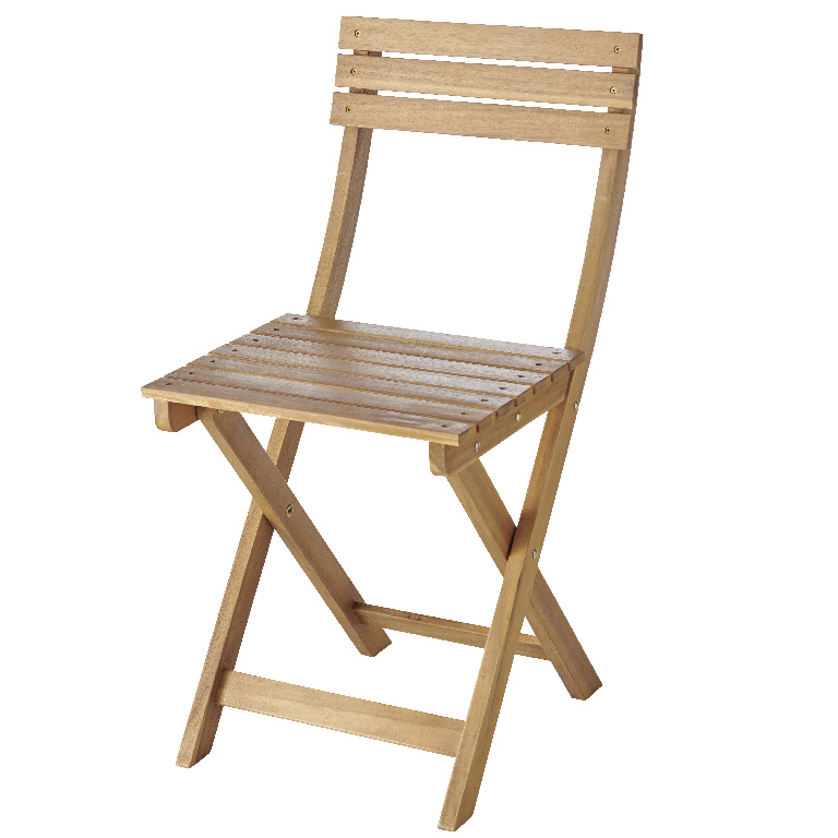 Scaun terasa GOODHOME Virginia, lemn, 38 x 79 x 49 cm, maro