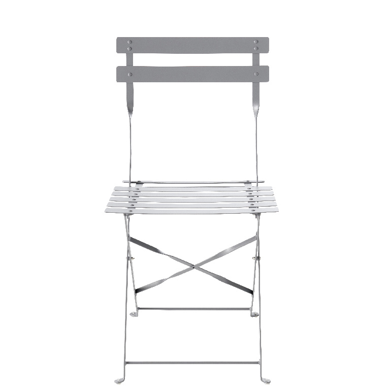 Scaun terasa GOODHOME Saba, otel, 41 x 80 cm, gri