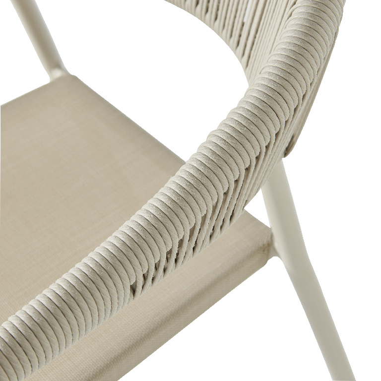 Scaun terasa GOODHOME Coline, aluminiu, bej