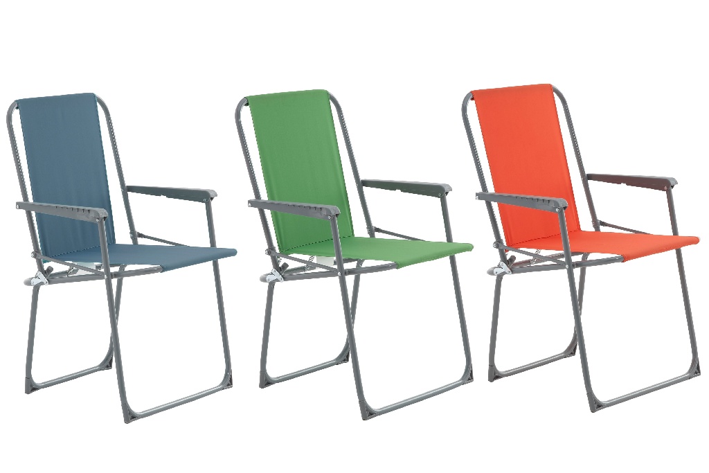 Scaun de gradina si camping OPP1 Curacao, metalic, pliabil, 47 x 73 x 79 cm