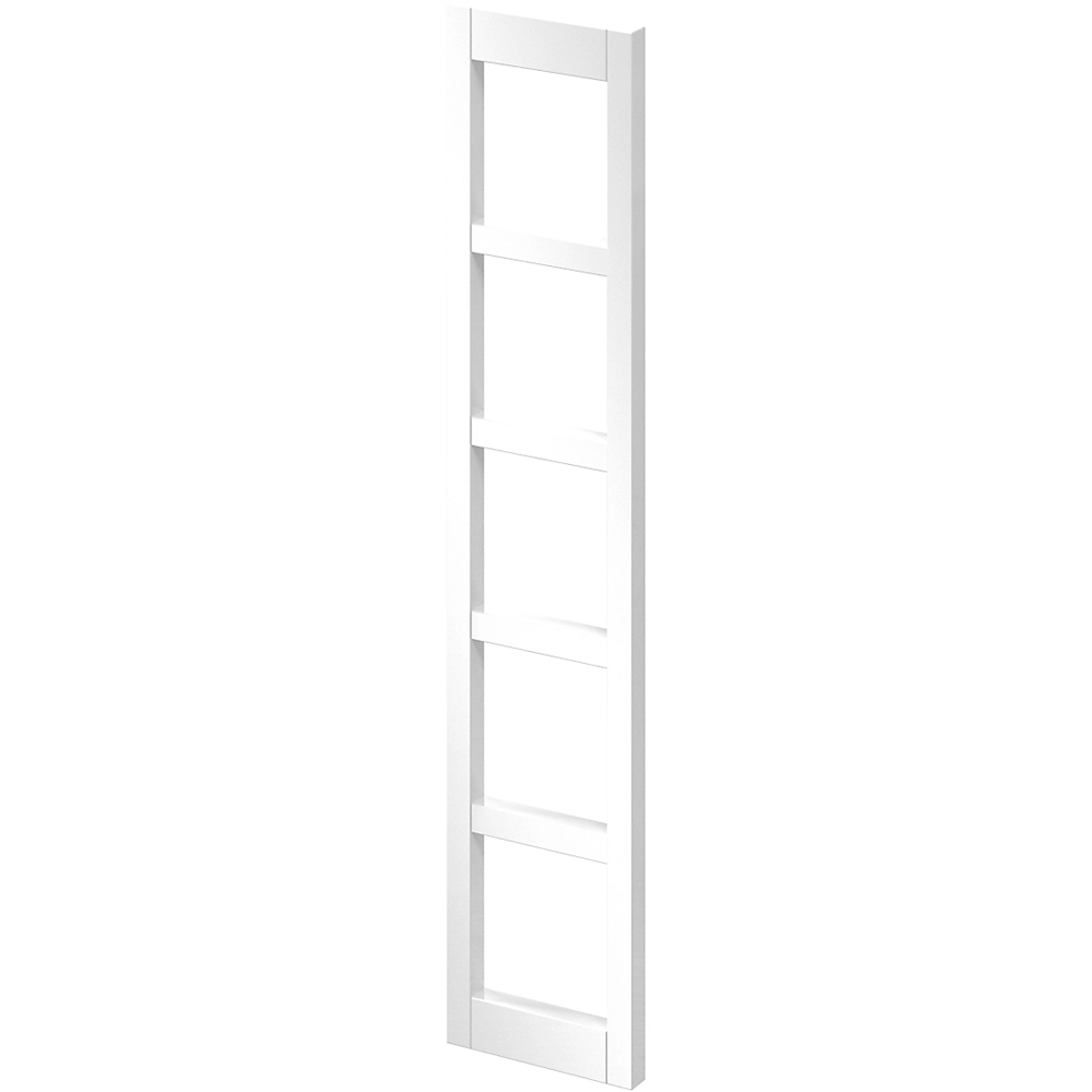 Panou frontal suport vin GOODHOME Garcinia, 14.7 x 71.5 cm, alb lucios