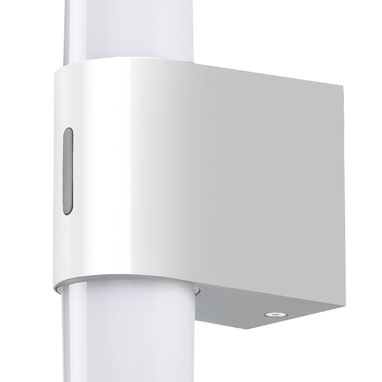 Aplica LED Nemby, 900lm, 9W, 4000K, IP44, argintiu
