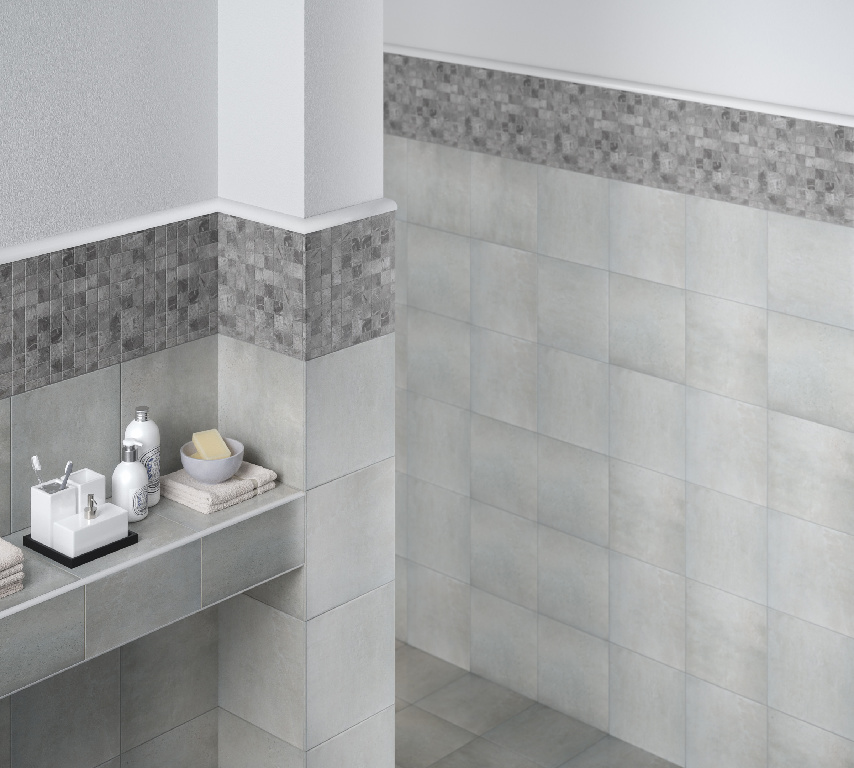 Profil baie curbat PVC, 13 mm, alb autoadeziv