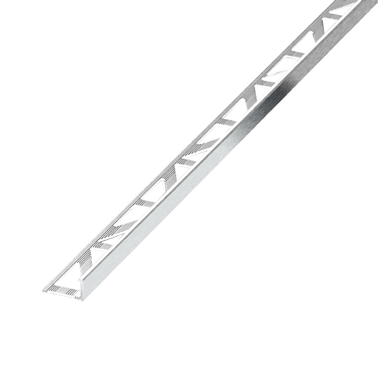 Profil drept, 10 mm, aluminiu, argintiu