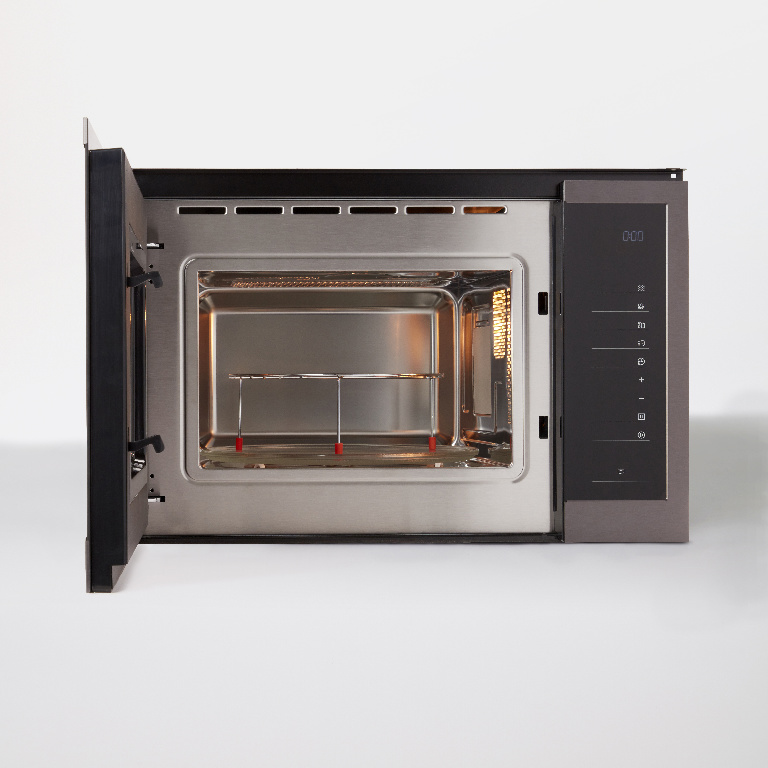 Cuptor microunde incorporabil GoodHome GHMO25EU, 25l, 900W, Grill, negru