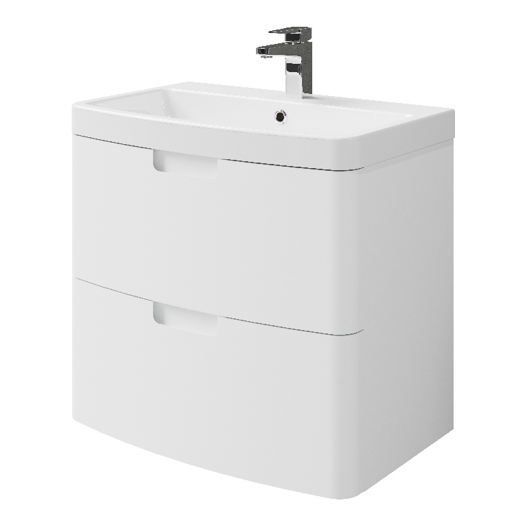 Masca pentru lavoar GOODHOME Himalia, 70 x 60 x 45 cm, PAL si MDF, alb mat