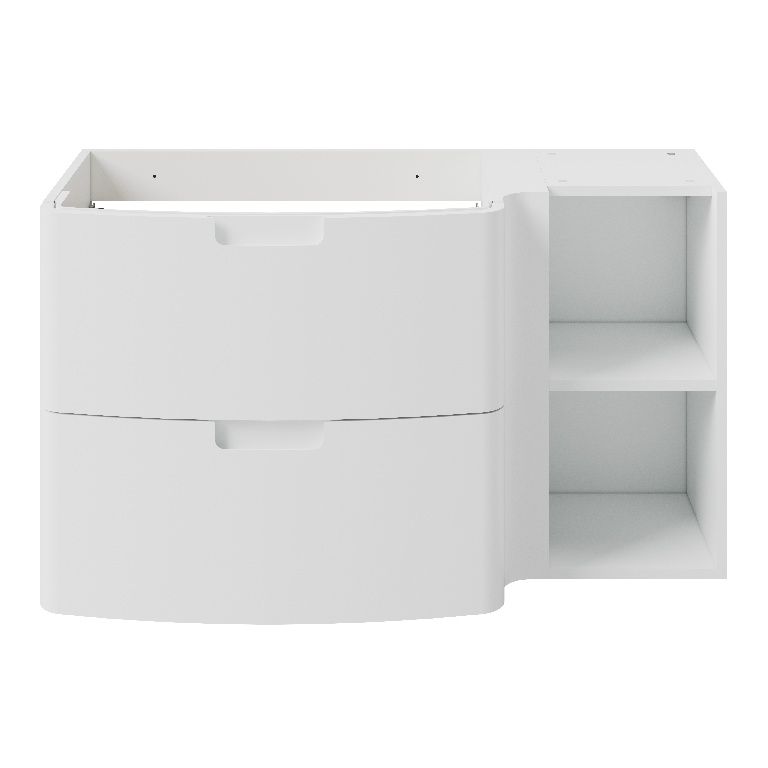 Masca pentru baie suspendata GOODGOME Himalia, 105 x 60 x 45 cm, PAL si MDF, alb