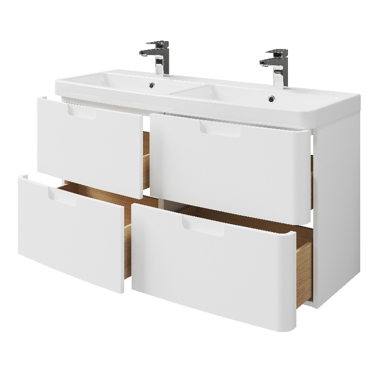 Baza lavoar GoodHome Himalia, 120 cm, alb