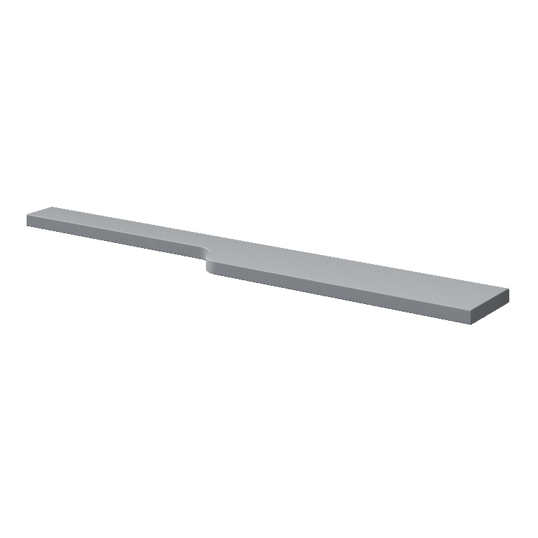 Raft baie GoodHome Himalia, MDF, 105 cm, gri mat