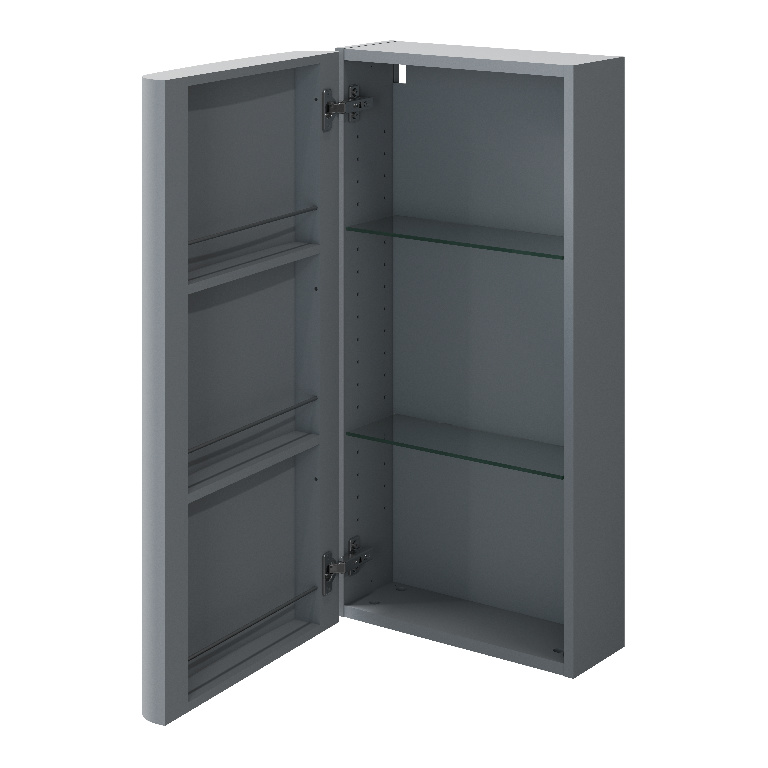 Dulap suspendat GOODHOME Himalaia, 20x80cm, gri