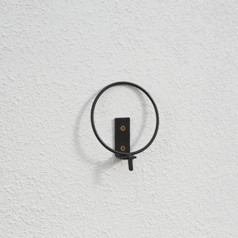 Suport suspendat din metal, negru,  6.5 cm inaltime  Verve