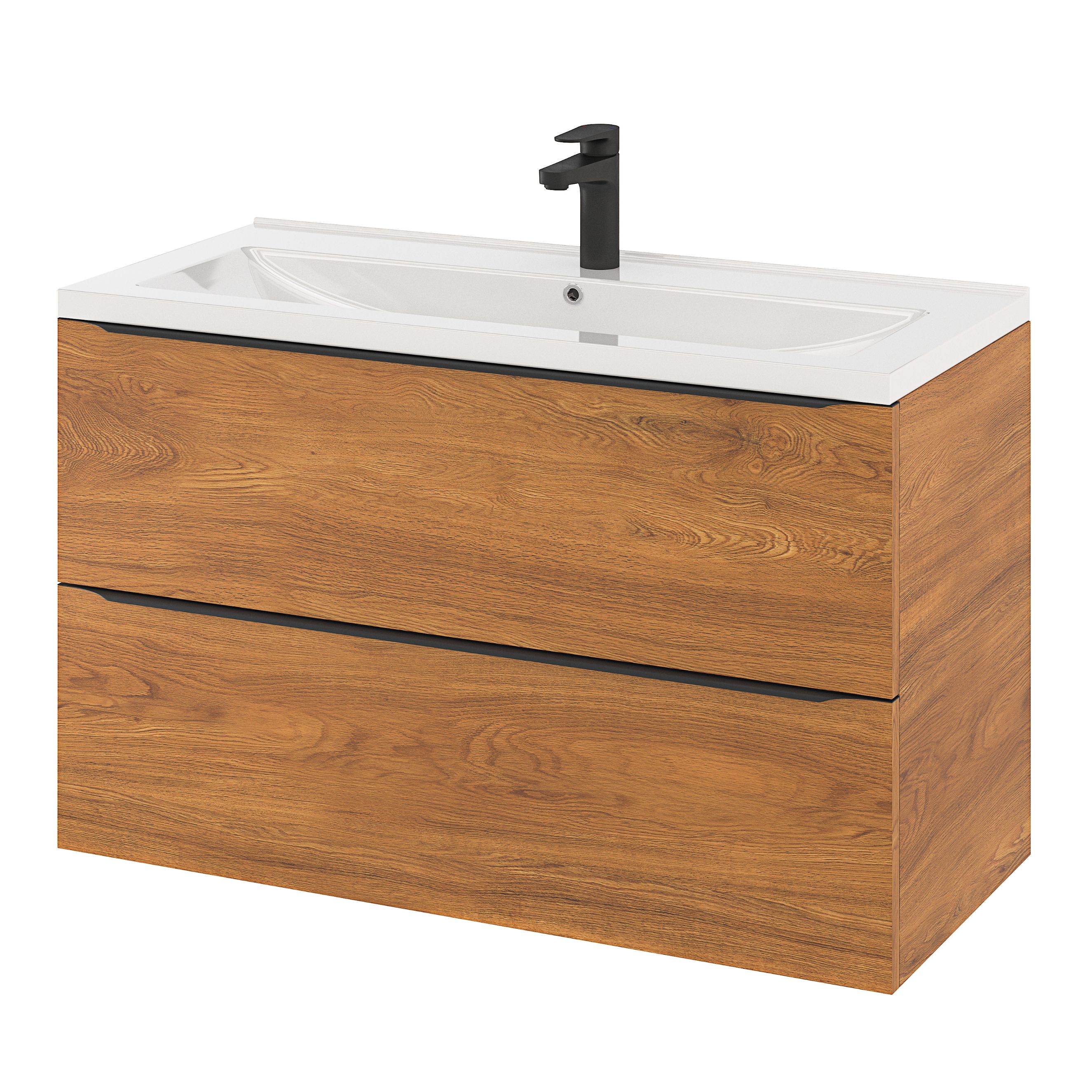 Masca lavoar GoodHome Imandra, suspendata, 100 x 45 x 60 cm, nuc