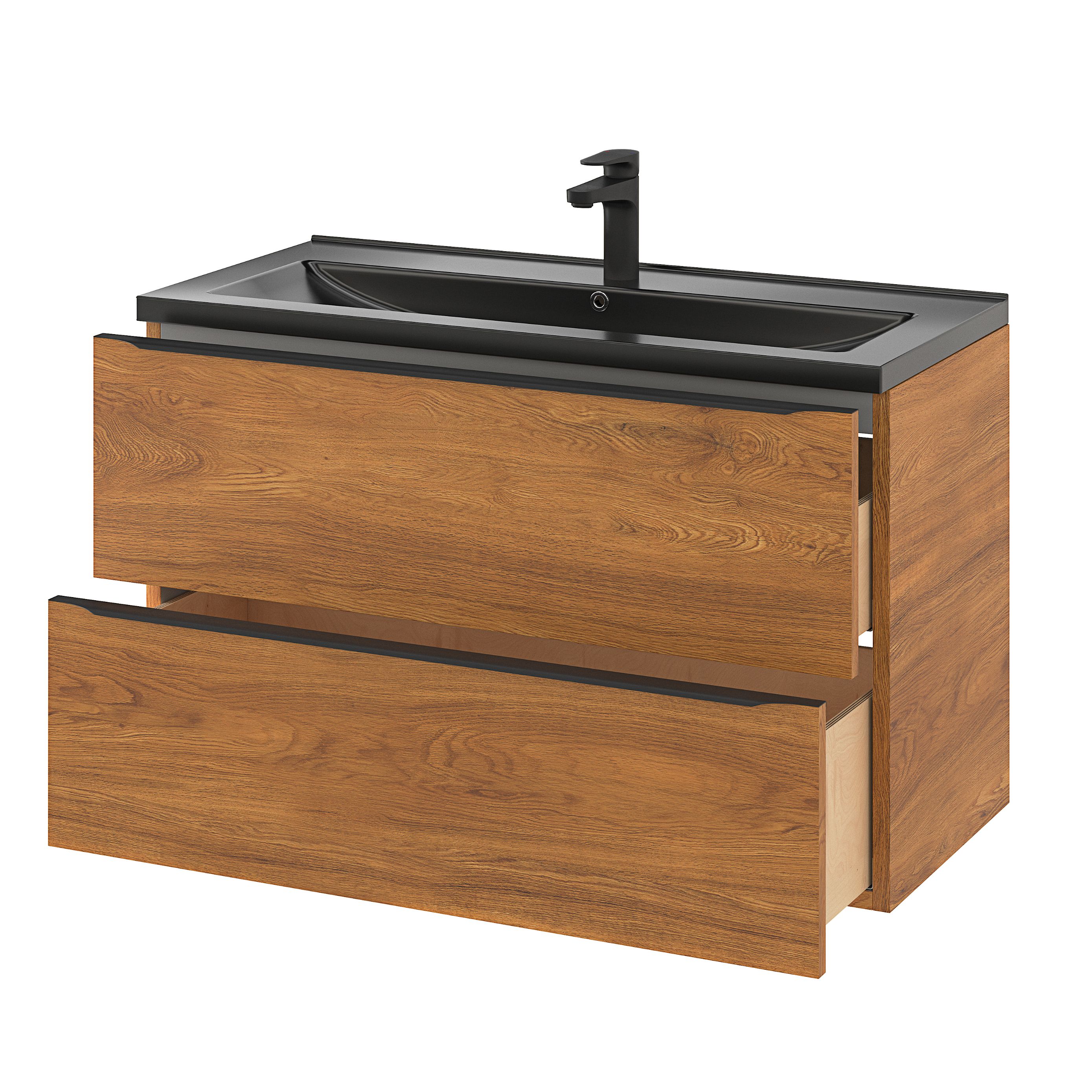 Masca lavoar GoodHome Imandra, suspendata, 100 x 45 x 60 cm, nuc