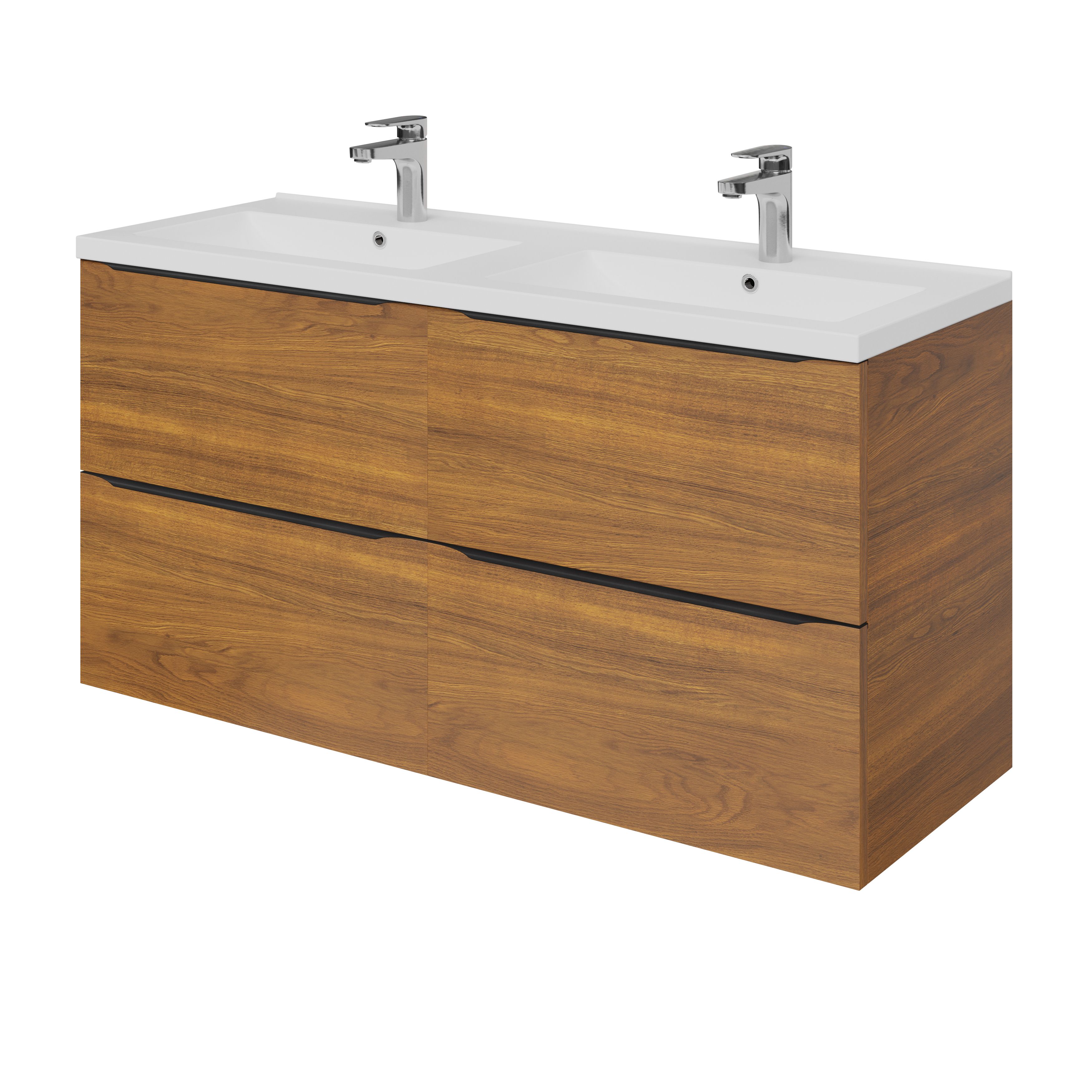 Masca lavoar GoodHome Imandra, suspendata, 120 x 45 x 60 cm, nuc