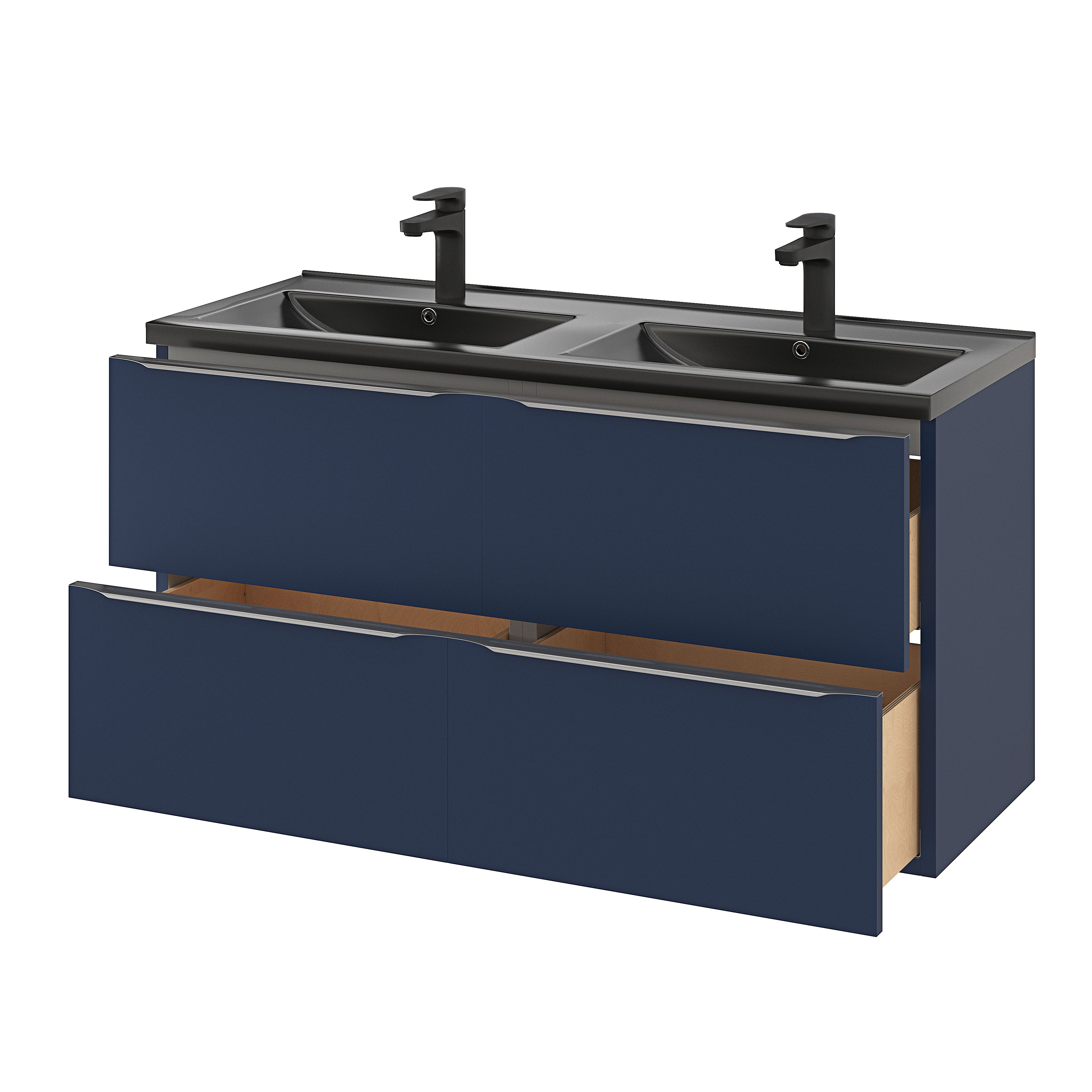 Masca lavoar GoodHome Imandra, suspendata, 120 x 45 x 60 cm, albastru