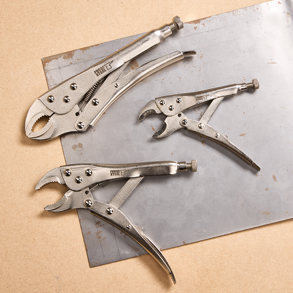 Cleste autoblocare FORGE STEEL, otel, 13.8 / 18.5 / 22.6cm, 3buc