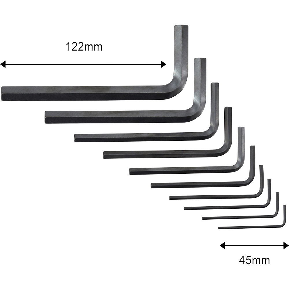 Chei imbus FORGE STEEL, HEX, otel, 10buc
