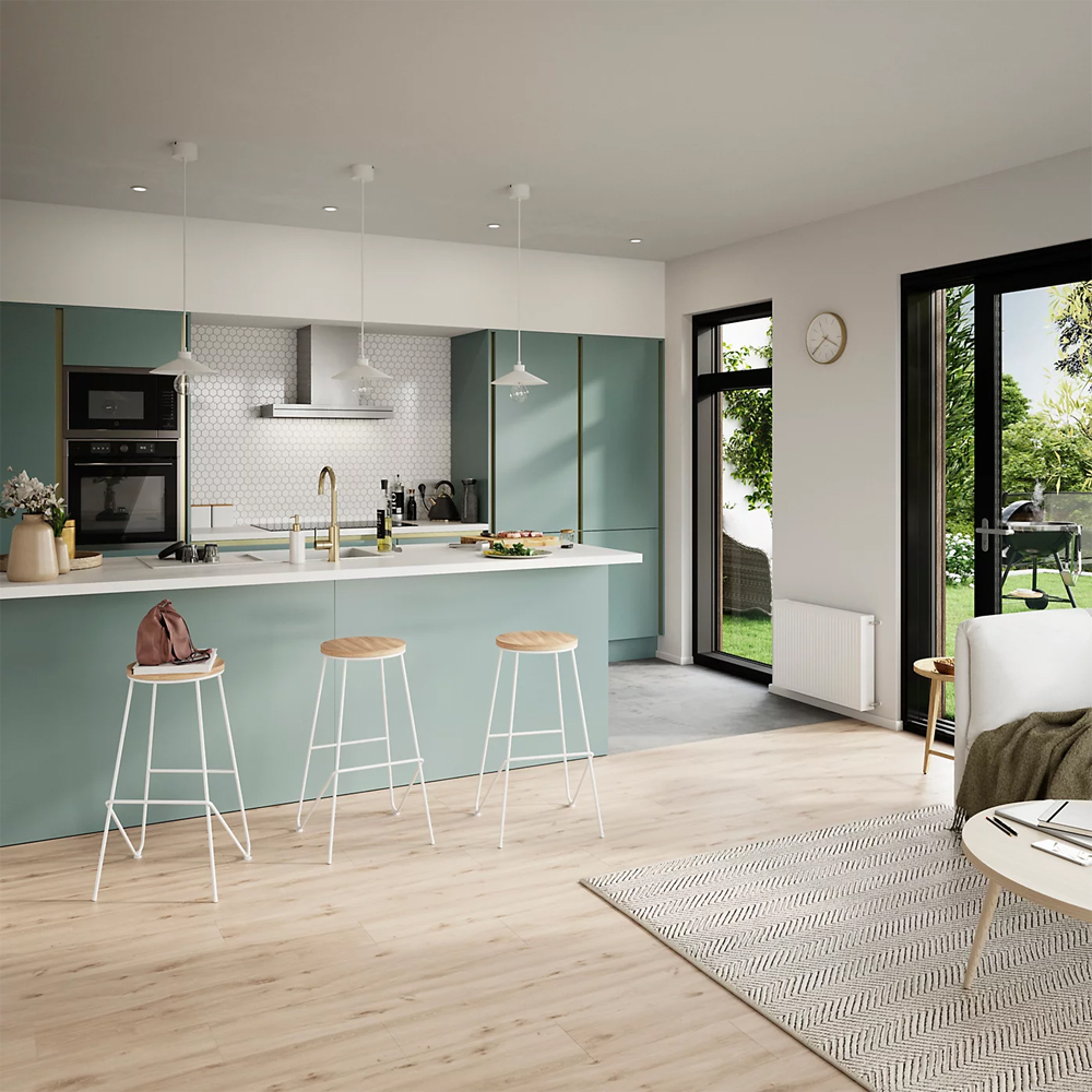 Panou lateral aditie GOODHOME Stevia, 59 x 87 x 1.8 cm, MDF, verde