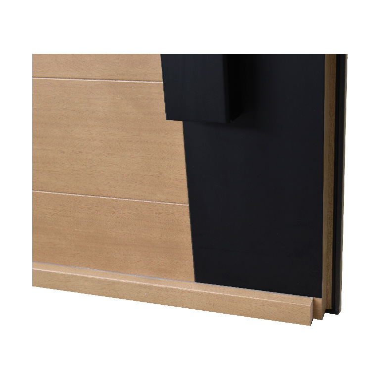 Usa exterior FORTIA Sassel, fara geam, dreapta, lemn, 88 x 205 cm, stejar