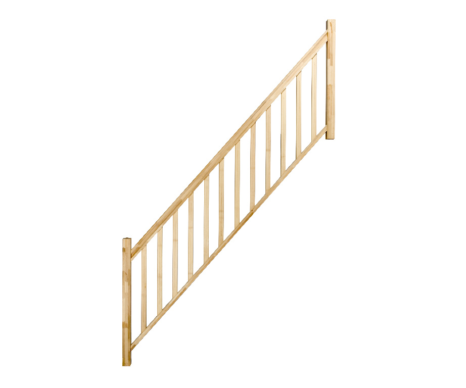 Balustrada fag cu balustri verticali din fag Fortia, 260 cm, natur