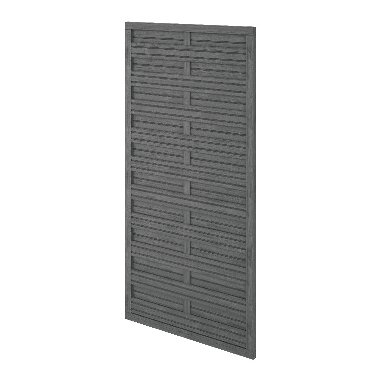 Panou gard Ozora, lemn, 90 x 180 x 3.5 cm, antracit