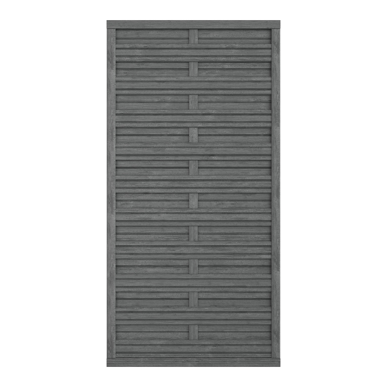 Panou gard Ozora, lemn, 90 x 180 x 3.5 cm, antracit
