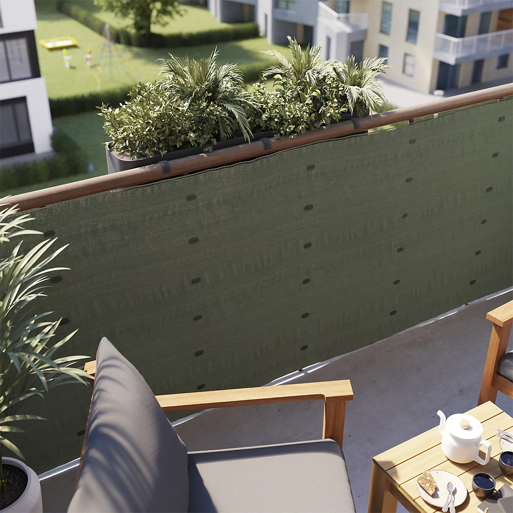 Plasa umbrire KLIKSTROM, 100x300 cm, 200g/m2, verde