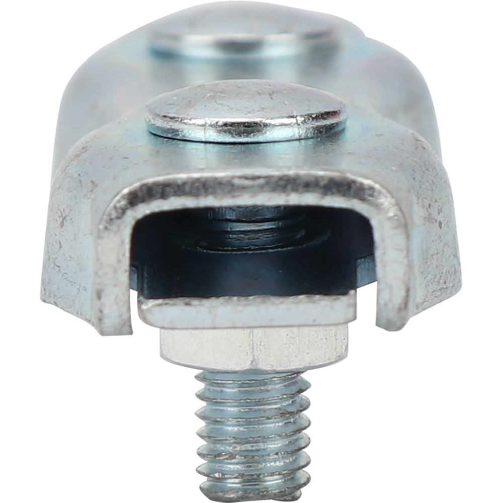 Clema dubla cabluri DIALL, 4mm, otel, 2 bucati