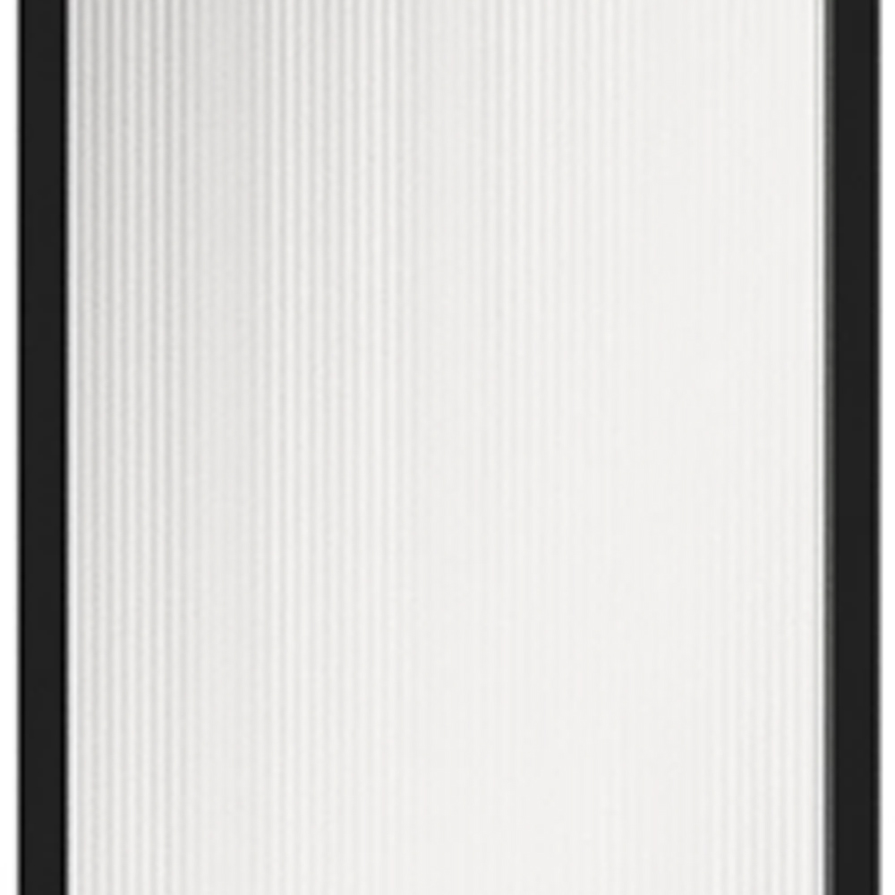 Front usa GOODHOME Winterana, Sticla cu striatii, aluminiu, 30 x 89.5 x 2 cm, negru