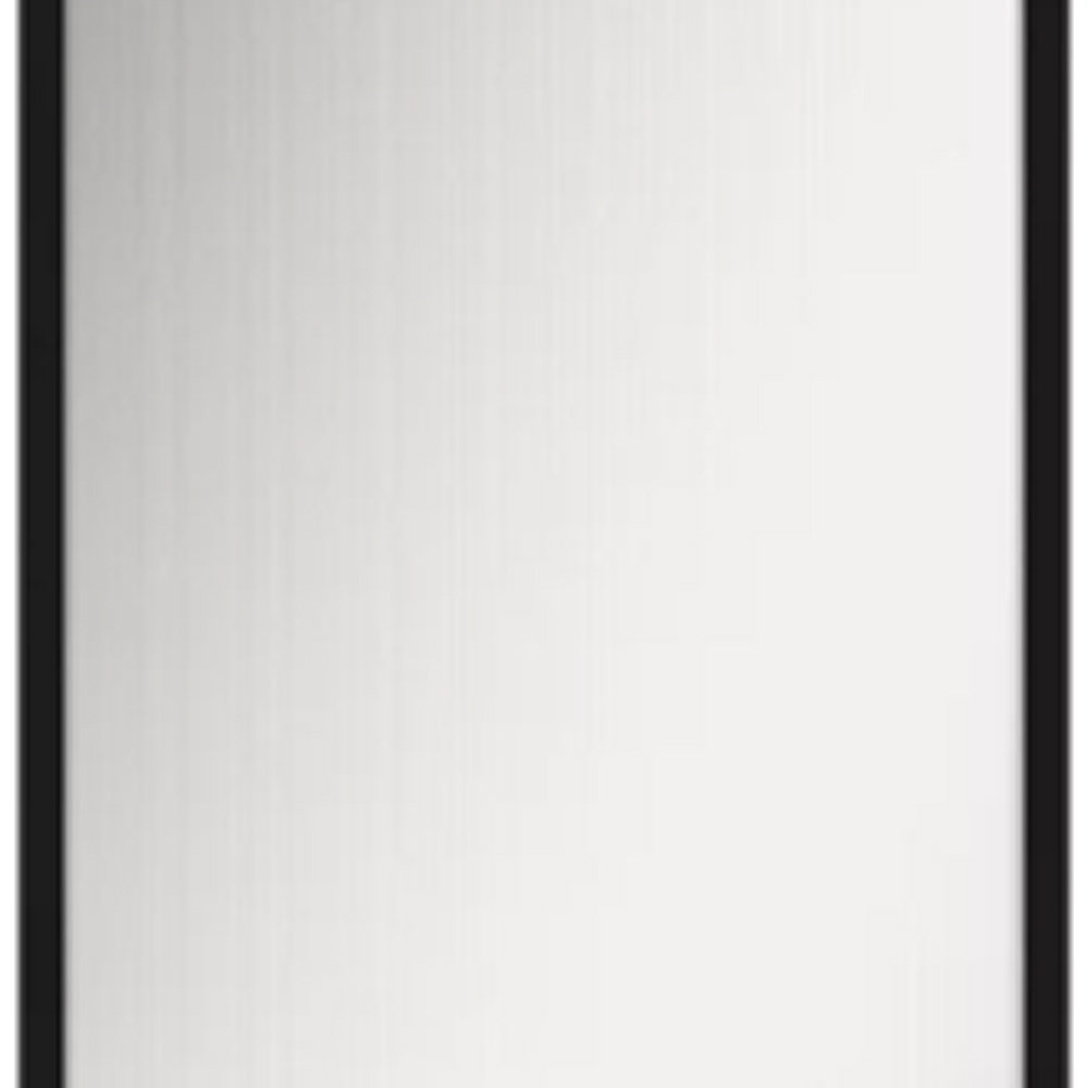 Front usa GOODHOME Winterana, Sticla cu striatii, aluminiu, 40 x 71.5 x 2 cm, negru