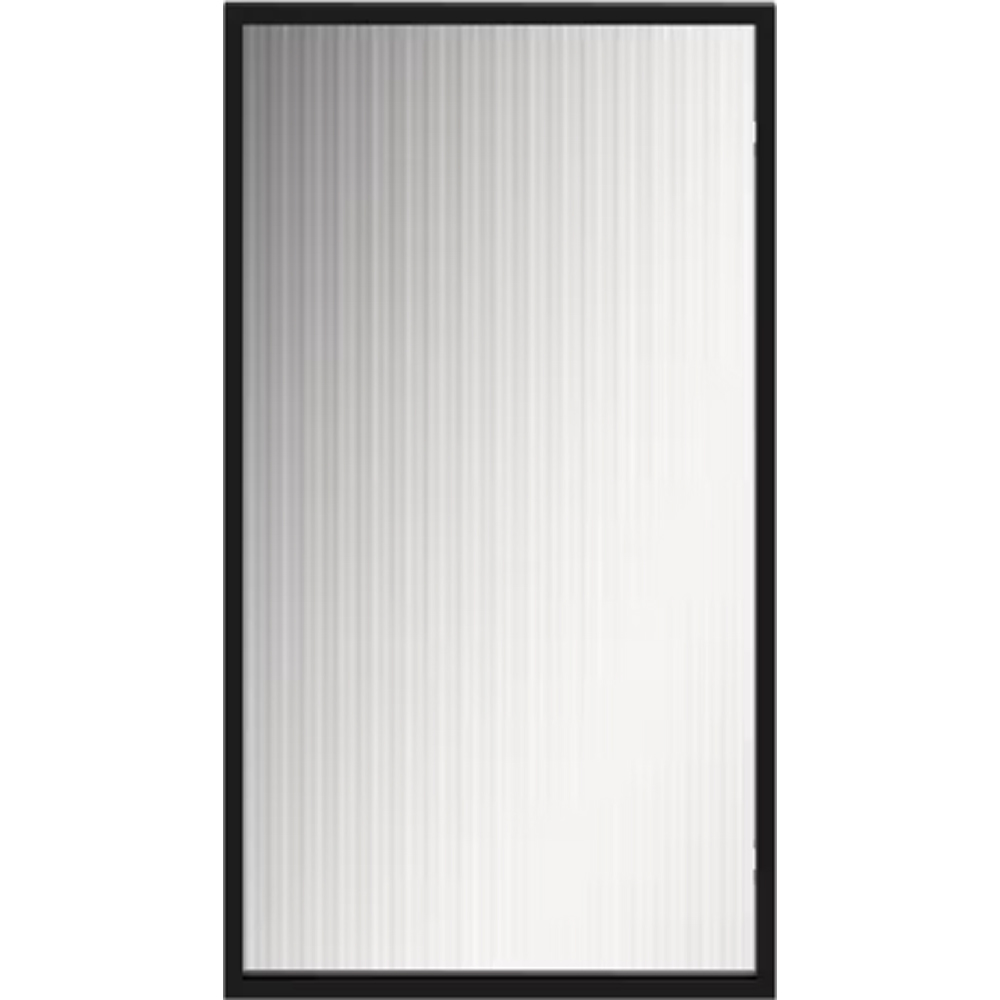 Front usa GOODHOME Winterana, aluminiu, 50 x 89.5 x 0.2 cm, negru