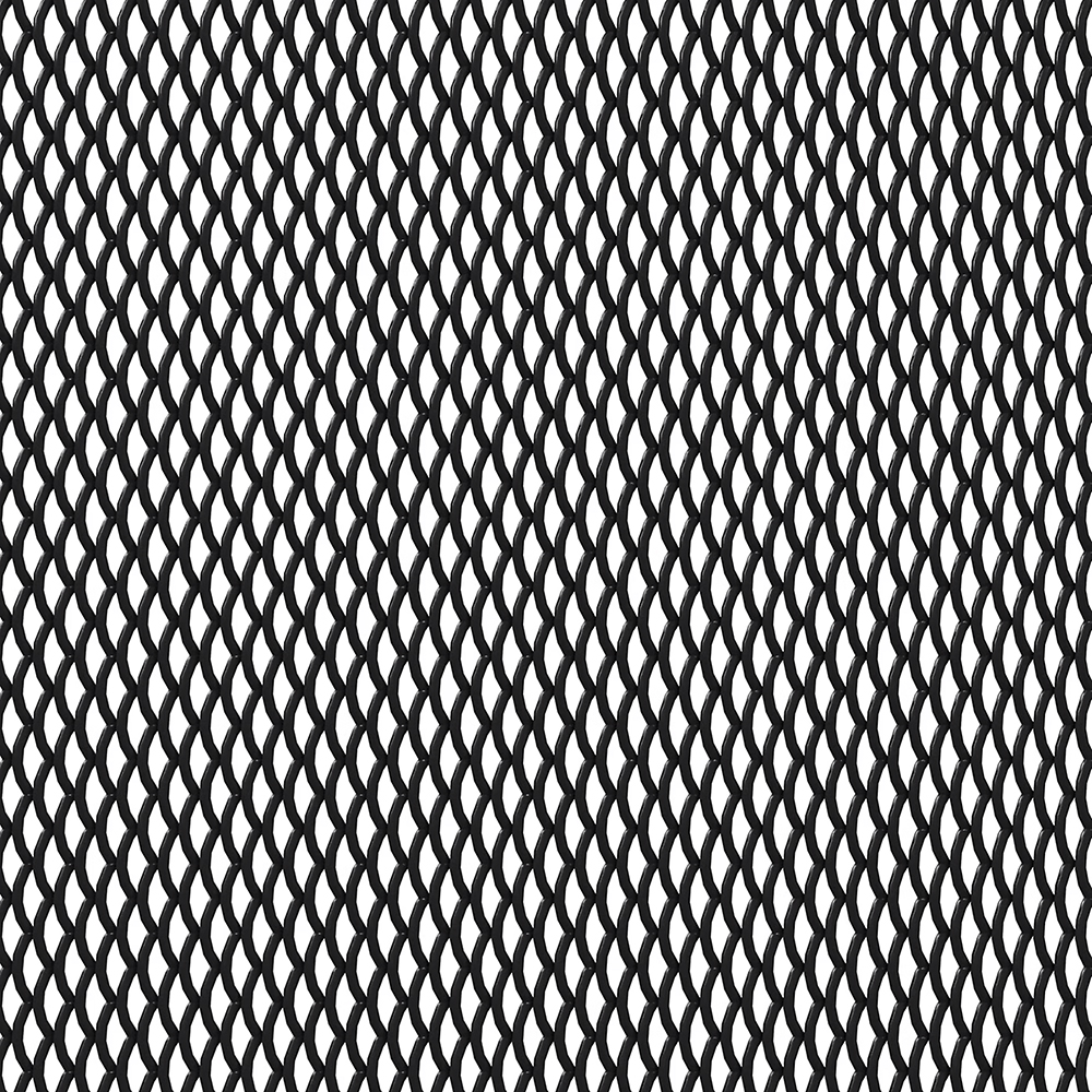 Front usa GOODHOME Winterana, Otel mesh, aluminiu, 50 x 89.5 x 2 cm, negru